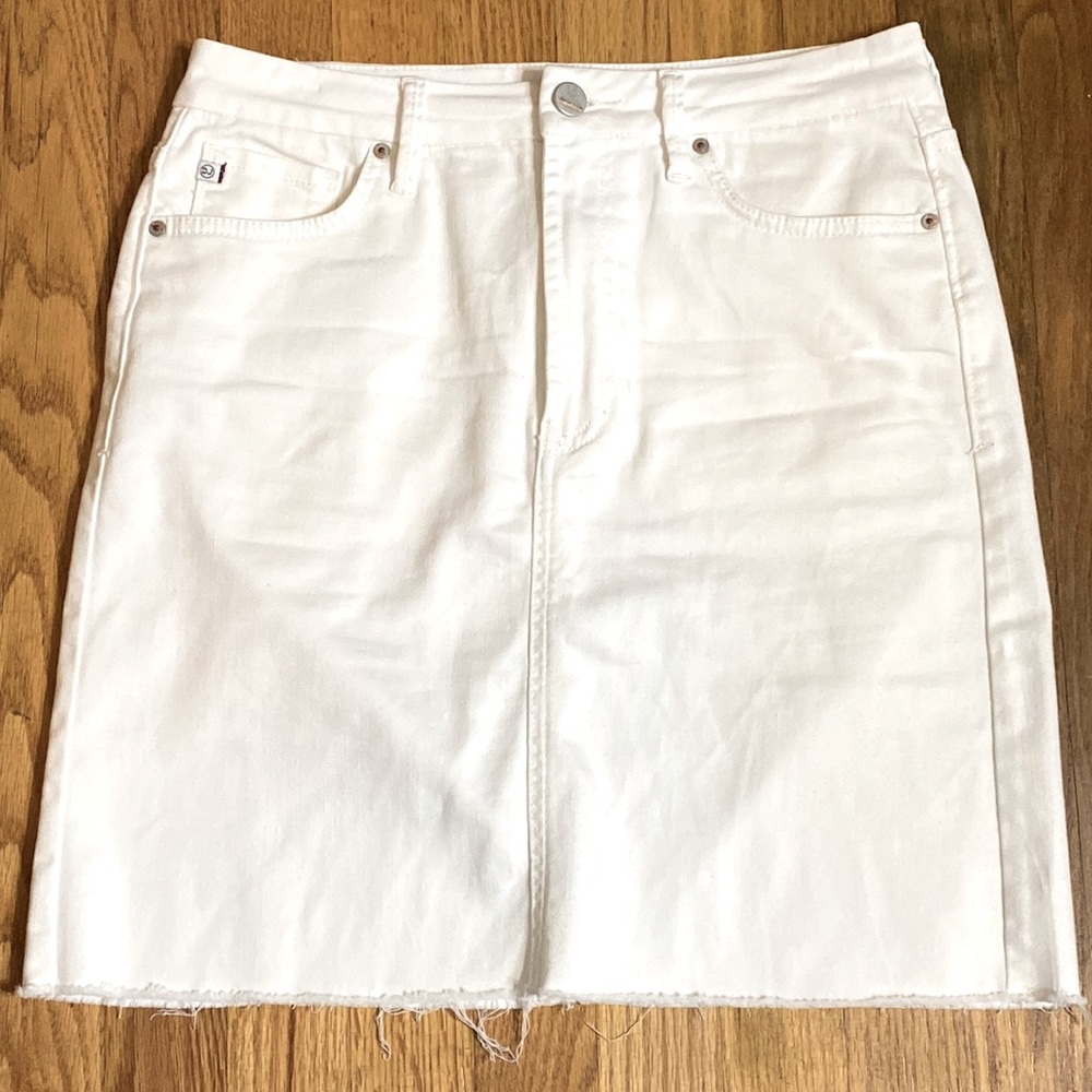Dear John white denim mini, size 27